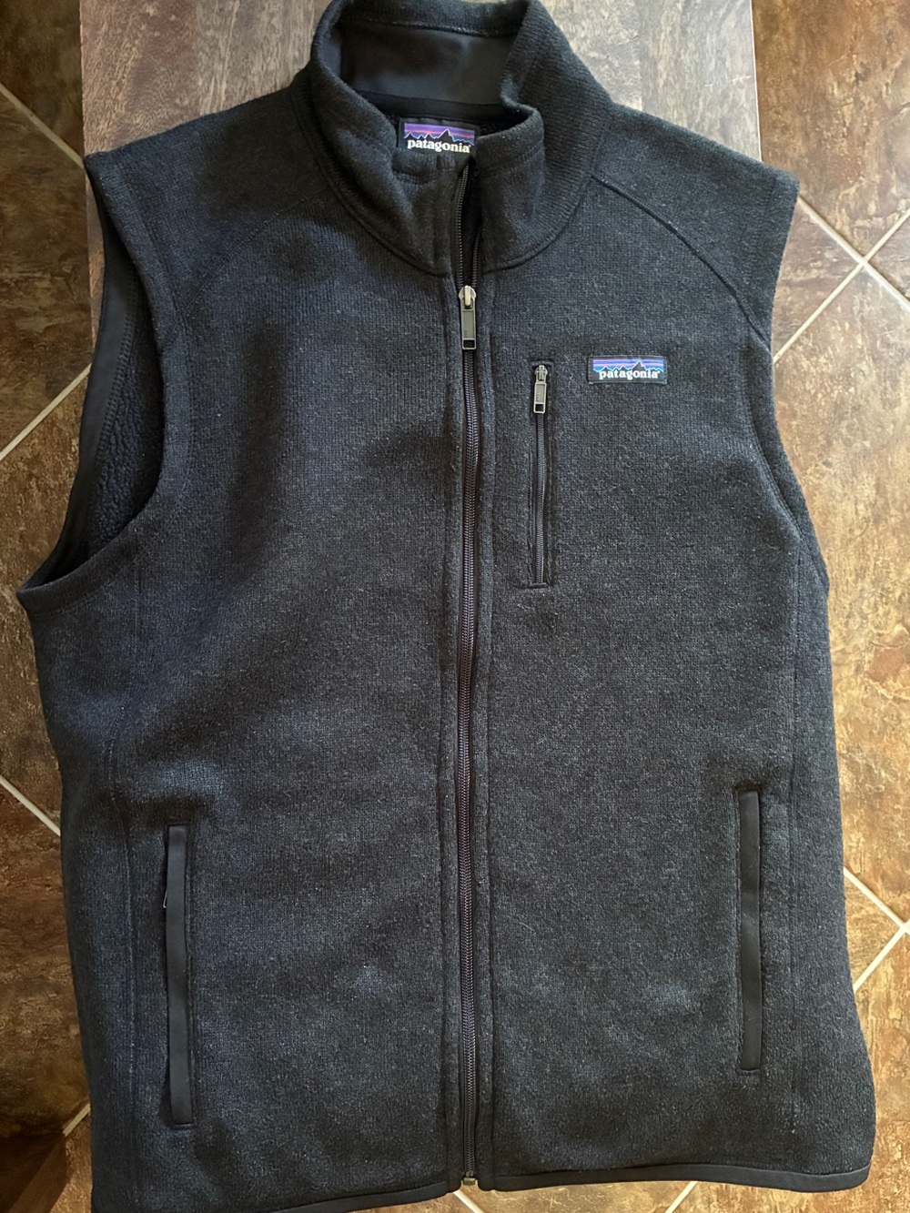 Patagonia Men’s Black Better Sweater Full Zip Fleece Vest Size Large Outdoor